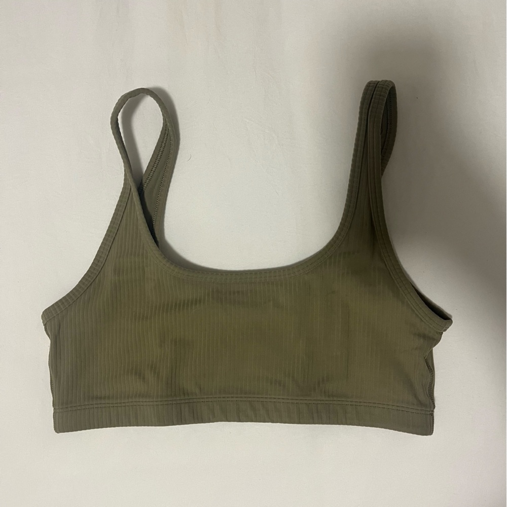Aritzia Butter Ribbed Mini Bra Top